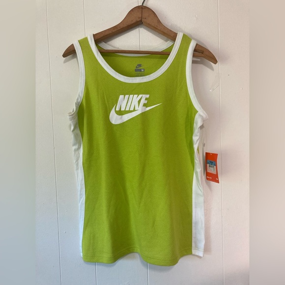 Nike Tops - NWT Nike Lime Green Mesh Tank Women’s Size Medium